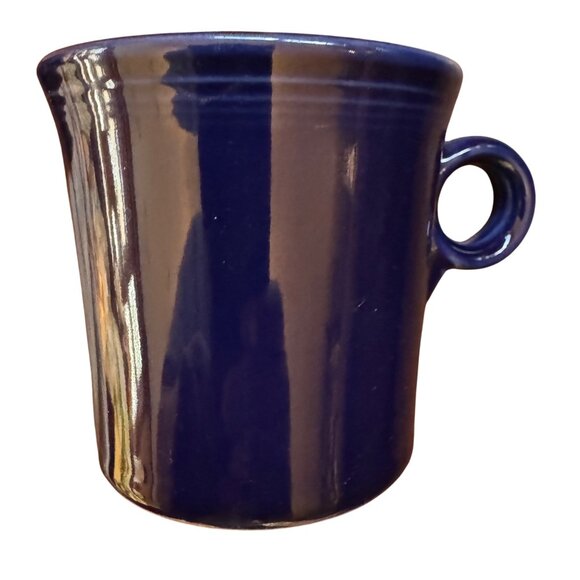 2 X Fiestaware Cobalt Blue Coffee Mugs O -Ring Handle- Homer Laughlin HLC USA - Picture 9 of 10